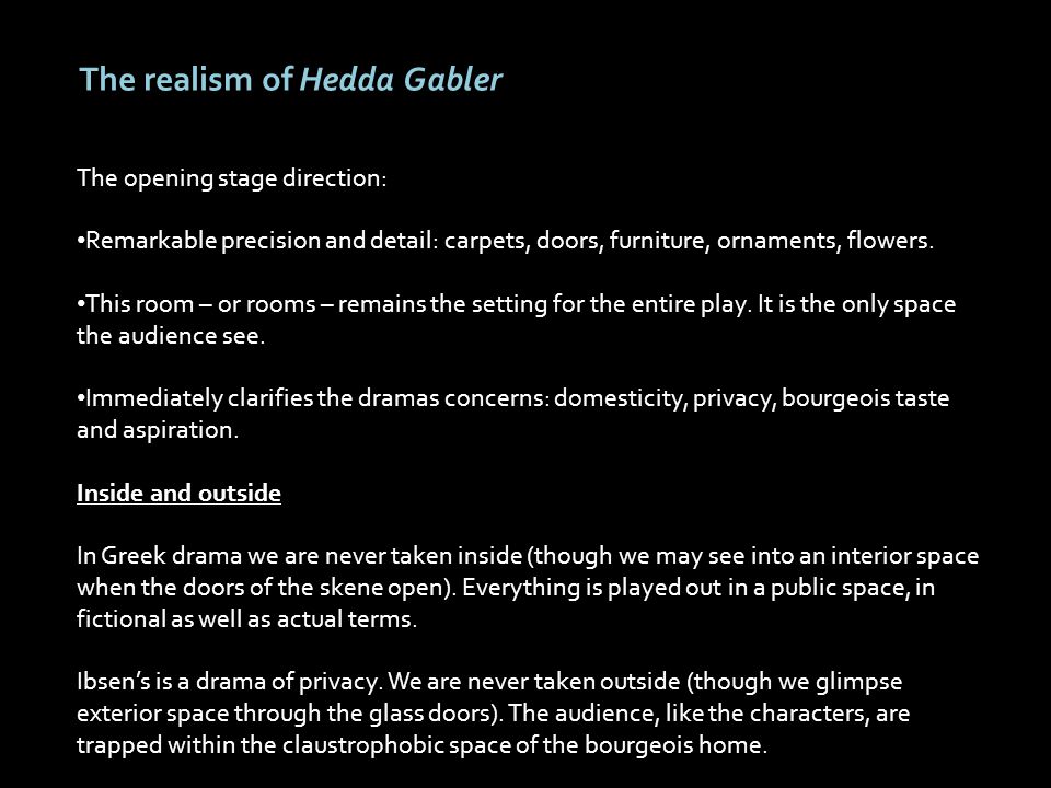 Who is the villain in hedda